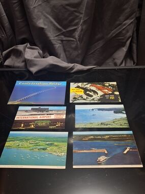 Lot of 6 Vintage Canada Postcards | PEI, Toronto Airport, Retro Lobster